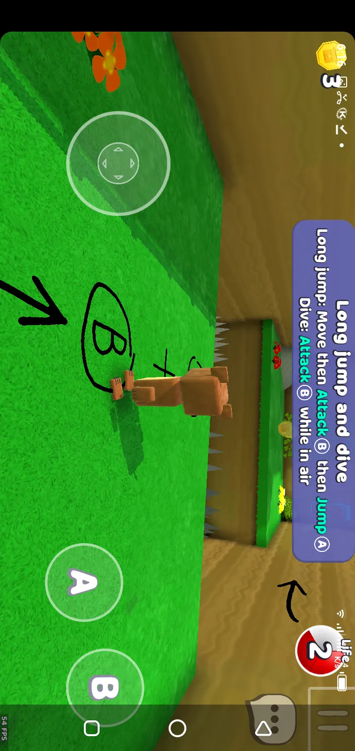 Super Bear Adventure Beta platforming scene with jumps, enemies, and collectibles